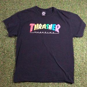 Rainbow Thrasher Black Short Sleeve Tee